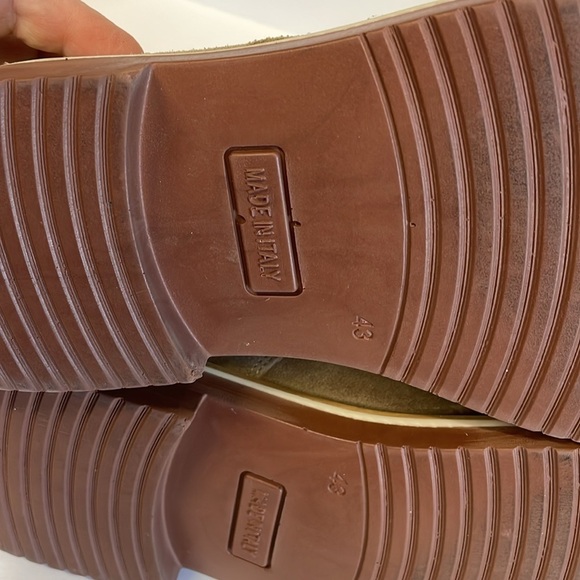 1901 Made In Italy Beige Suede Lace Up Men’s Oxford’s Shoes size 43 - Picture 10 of 14